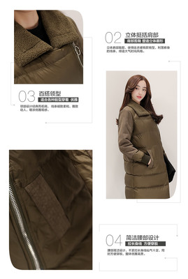 中長款2016年冬季時尚純色通勤西裝領棉衣/棉服優(yōu)雅